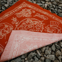 Yellow Beak Press Red Bandana