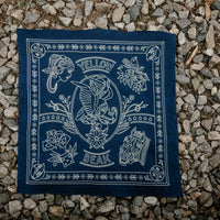 Yellow Beak Press Blue Bandana